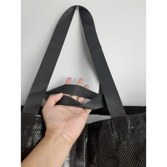 eBay Branded IKEA style Frakta Large Black w/ Logo 4Handle Foldable Tote Bag - Picture 3 of 5